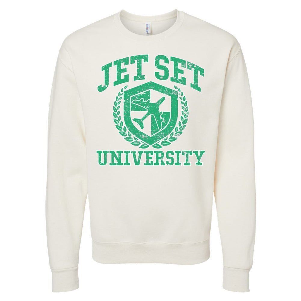 'Jet Set University' Crewneck Sweatshirt - themonogram manor 