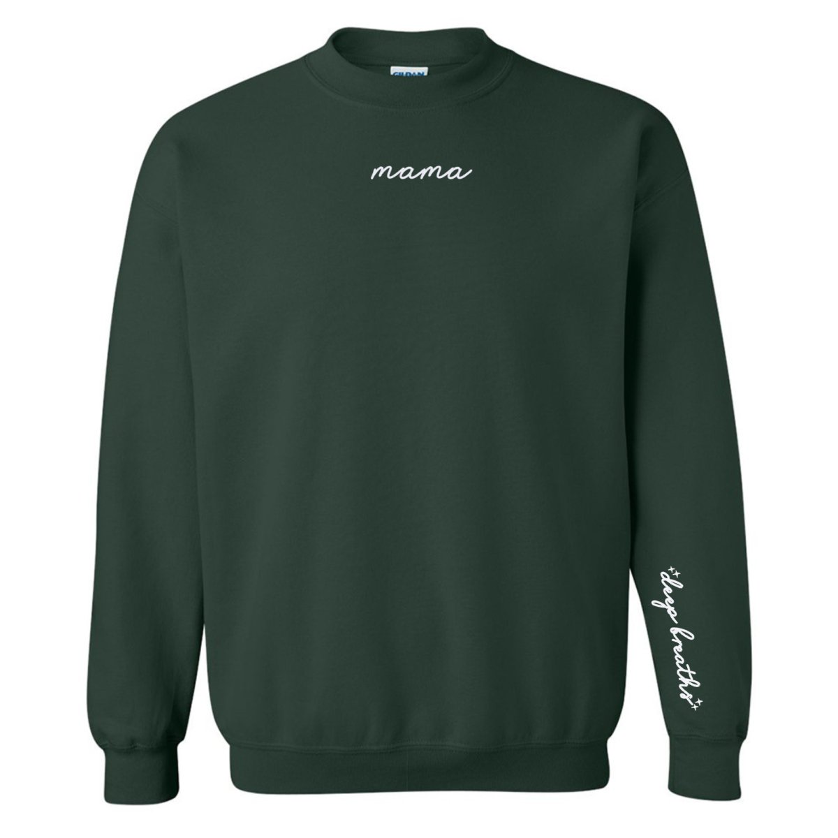 Mama 'Deep Breaths Reminder' Crewneck Sweatshirt - themonogram manor 