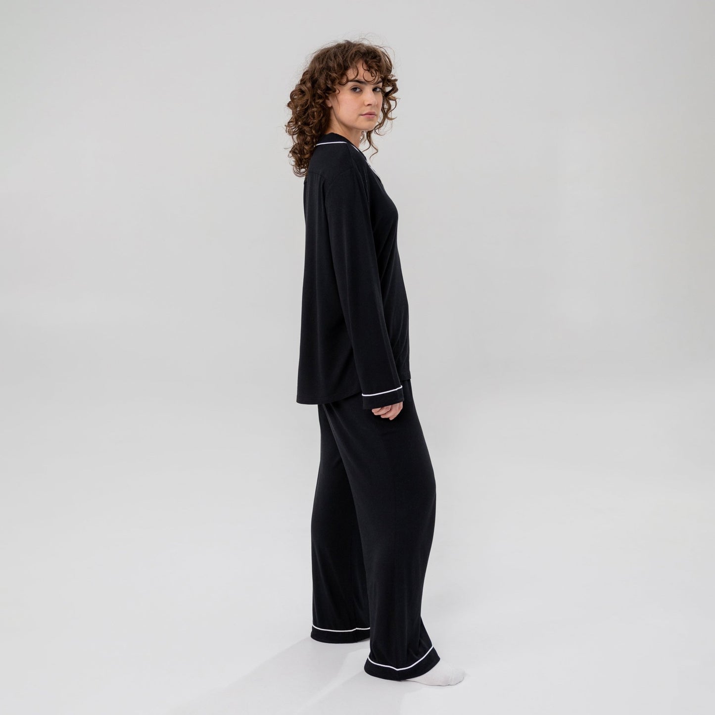 Women's Luxe Bamboo Long PJ Set - themonogram manor 