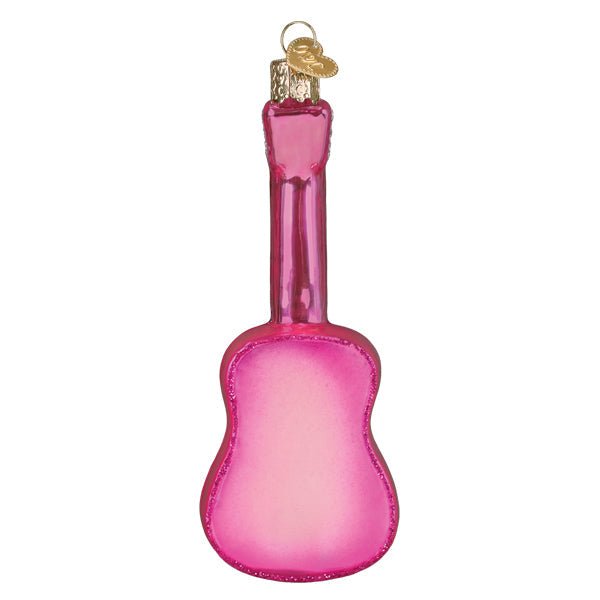 Glittered Glam Guitar Ornament - themonogram manor 