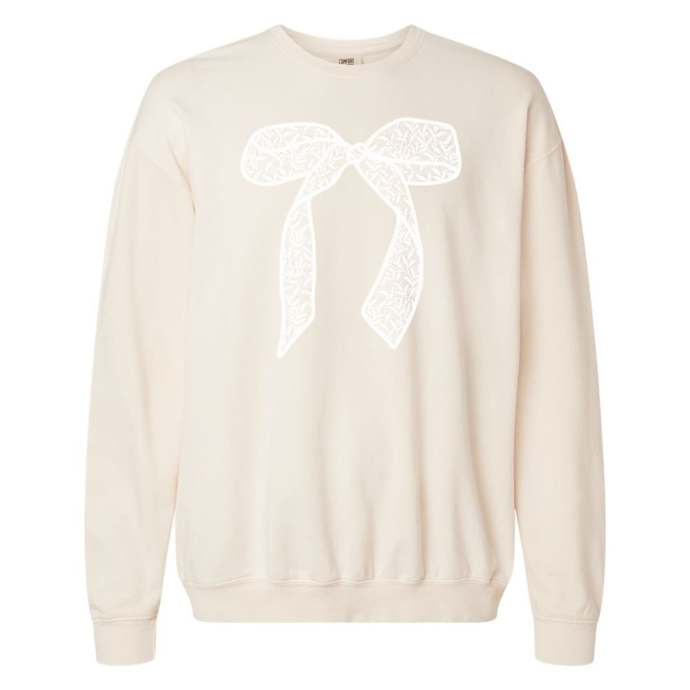 Bow 'Lace It Up' Lightweight Sweatshirt - themonogram manor 