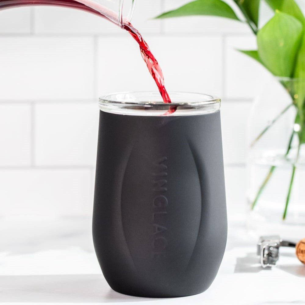 Glass Lined Wine Glass - themonogram manor 