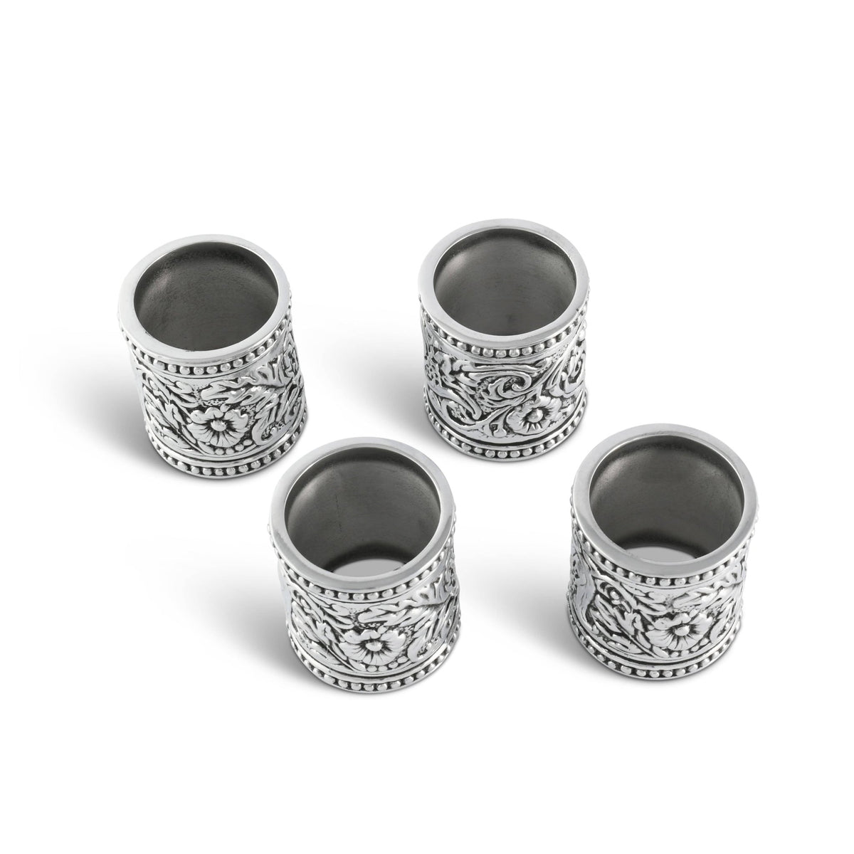 Concho Pattern Napkin Rings Set of 4 - themonogram manor 