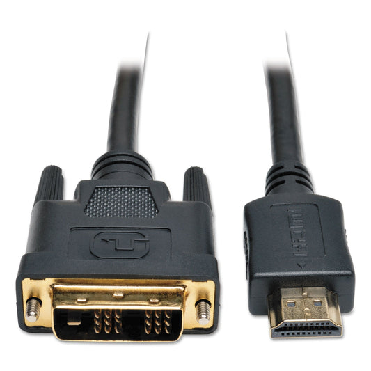 Tripp Lite HDMI to DVI - D Cable, Digital Monitor Adapter Cable (M/M), 6 ft, Black - themonogram manor 