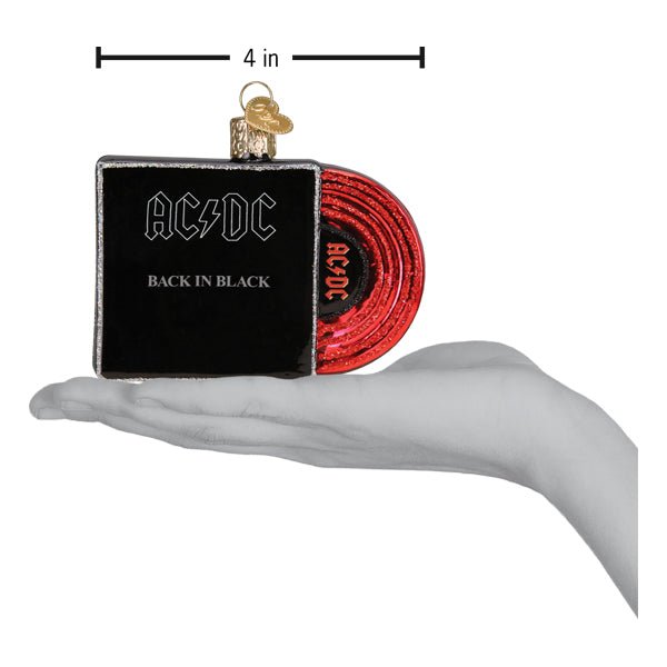 Back In Black Album Cover Ornament - themonogram manor 