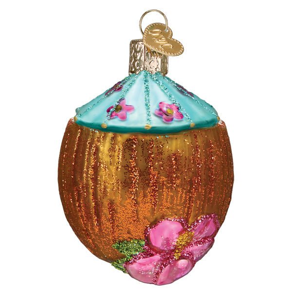 Tropical Coconut Drink Ornament - themonogram manor 