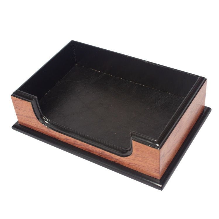 MOOG Prestige Personalized Wooden Brown Desk Set - 8 PCS - themonogram manor 