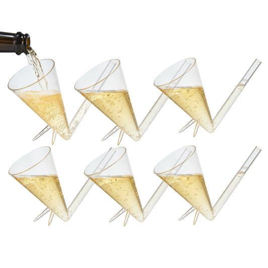 Festa Acrylic Champagne Shooter, Set of 6 - themonogram manor 