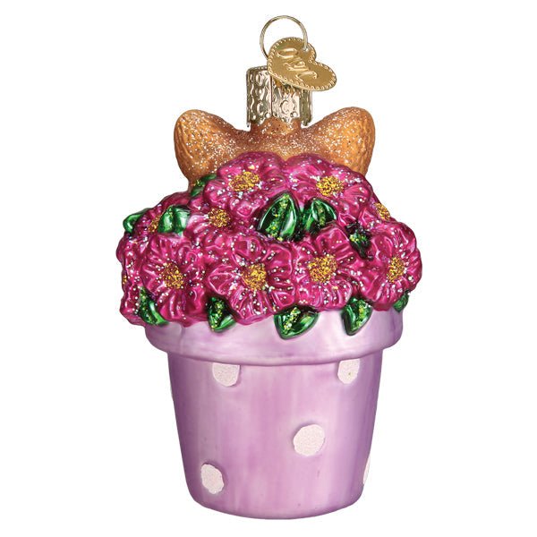 Kitten In Flower Pot Ornament - themonogram manor 