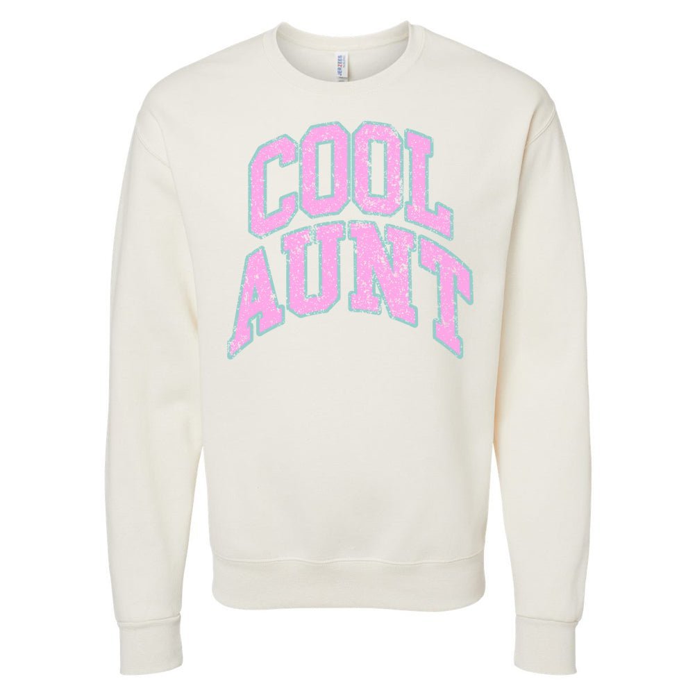 'Varsity Cool Aunt' Crewneck Sweatshirt - themonogram manor 