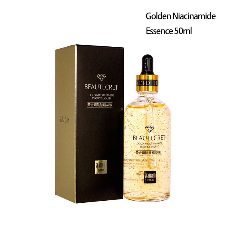 Face Cream Kit 24K Gold Niacinamide Essence Remove Dark Eye Circles Eye Serum Firming Eye Cream Face Care Set Korean Cosmetics - themonogram manor 
