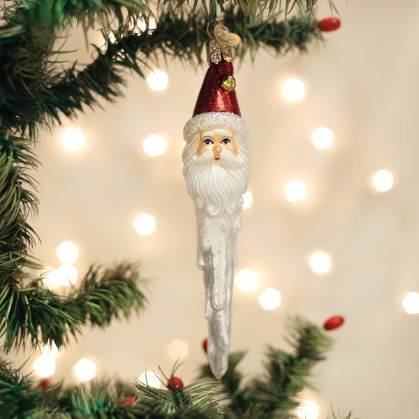 Jingle Bell Santa Icicle Ornament - #themonogram manor #