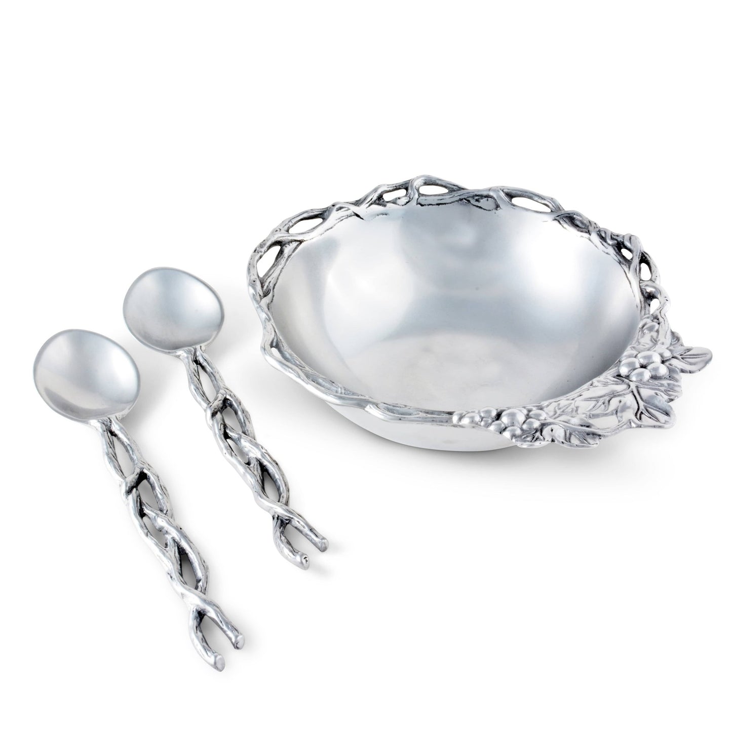 Grape Open Vine Salad Set 3-Pc - themonogram manor 