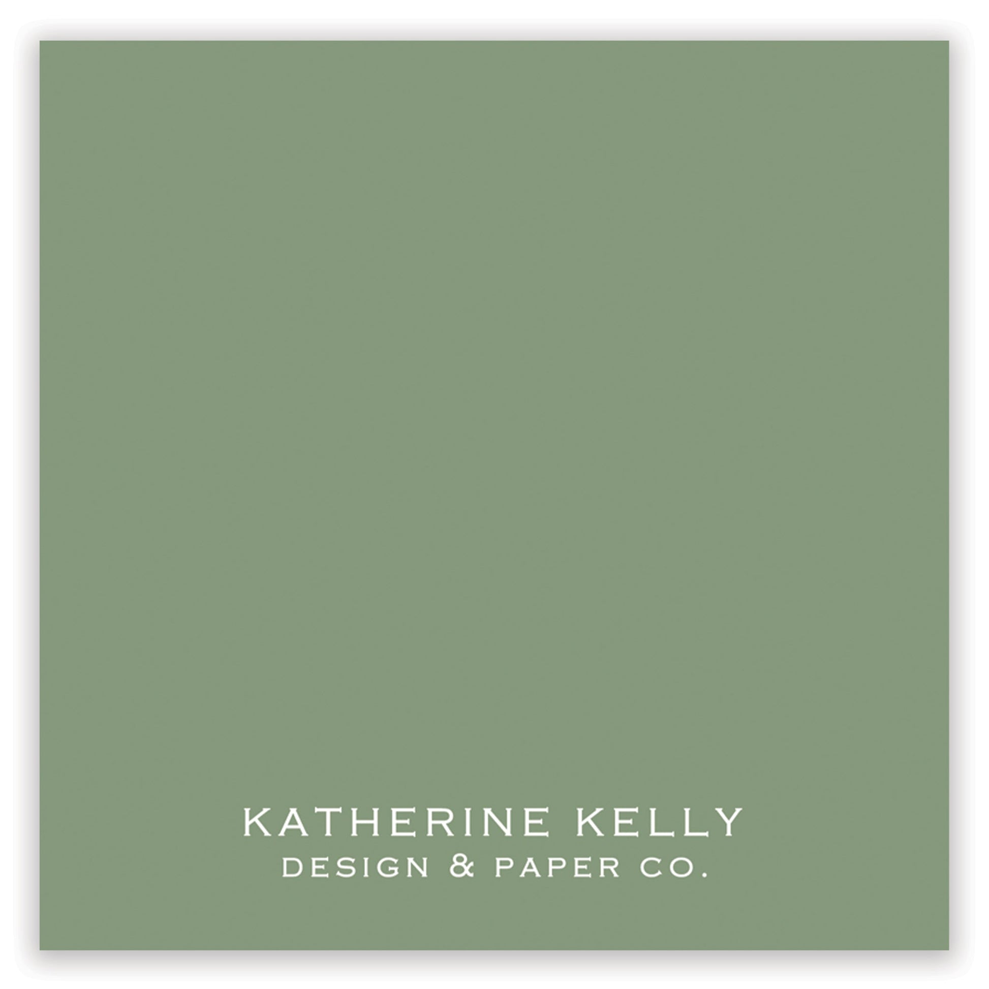 christmas script sage enclosure card - themonogram manor 
