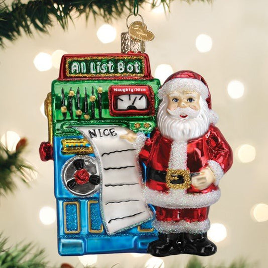 Santa's AI Bot Ornament - themonogram manor 