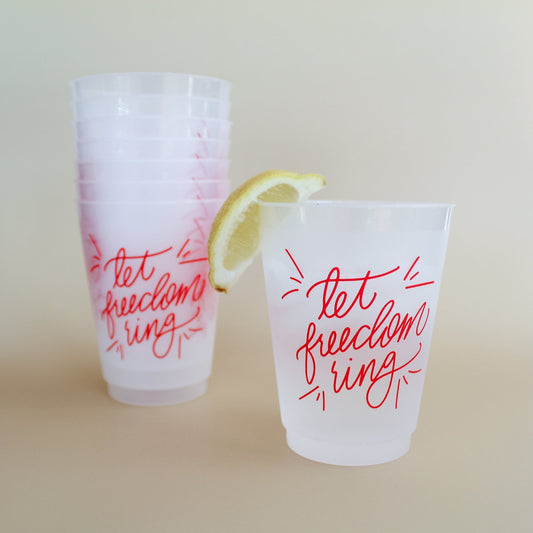 Let Freedom Ring Party Cups - themonogram manor 