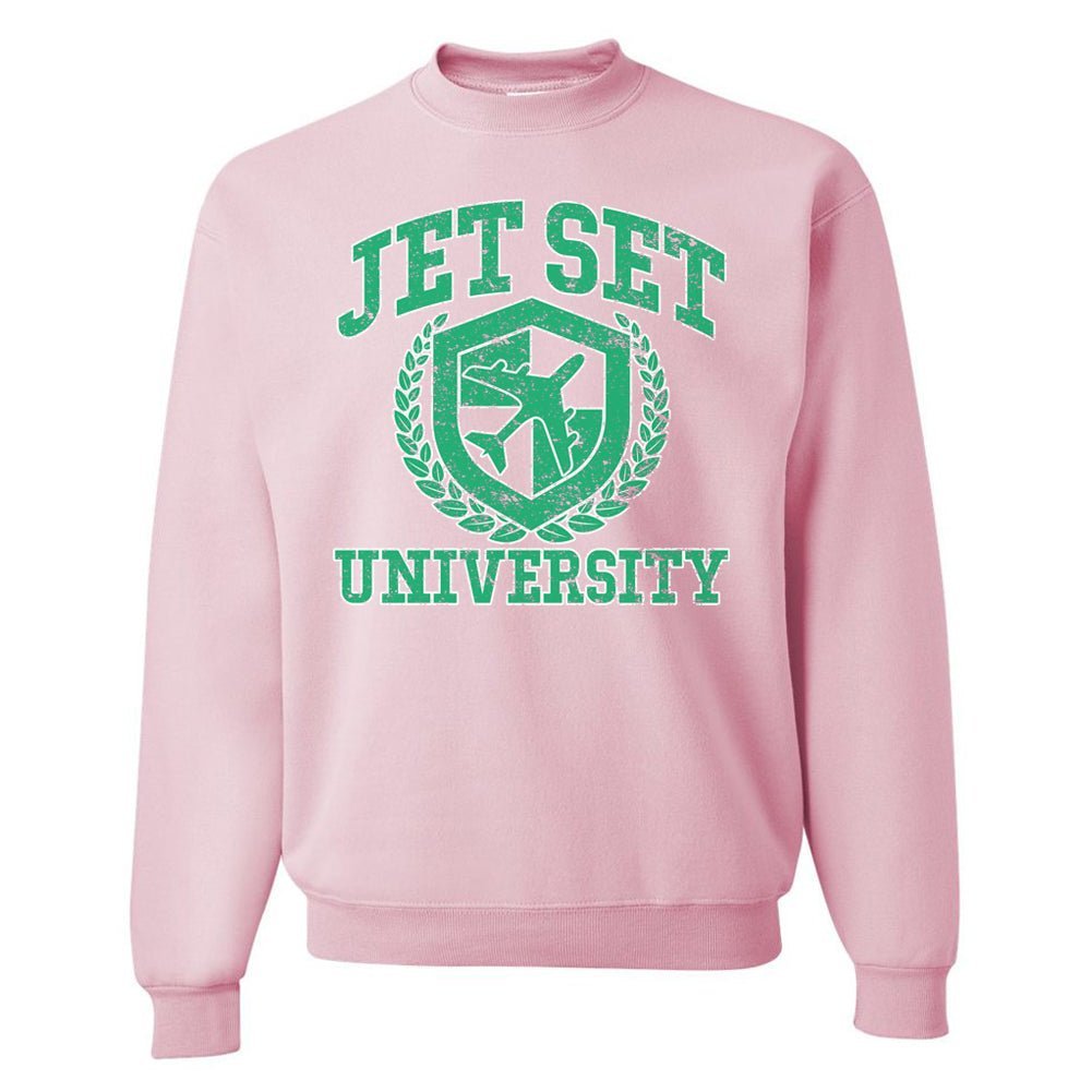 'Jet Set University' Crewneck Sweatshirt - themonogram manor 