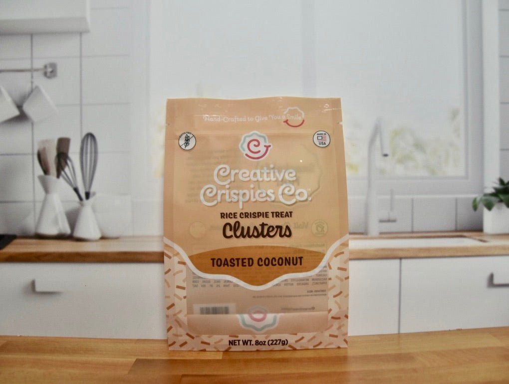 "Clusters" Toasted Coconut Crispie Mix Clusters - themonogram manor 