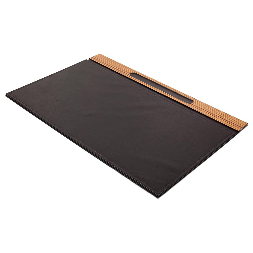 MOOG Zebrona Leather Desk Set - Brown - 11 PCS - themonogram manor 