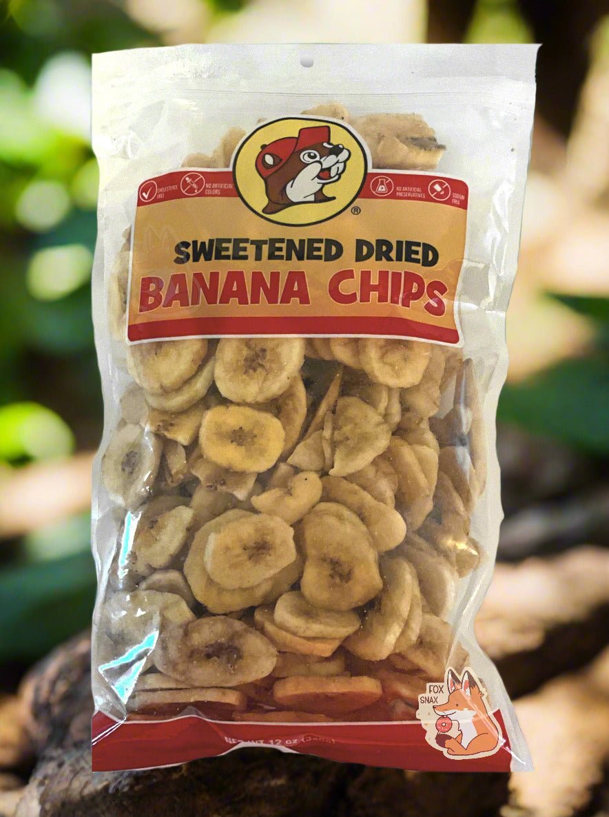 Buc - ee's Sweetened Dried Banana Chips - themonogram manor 