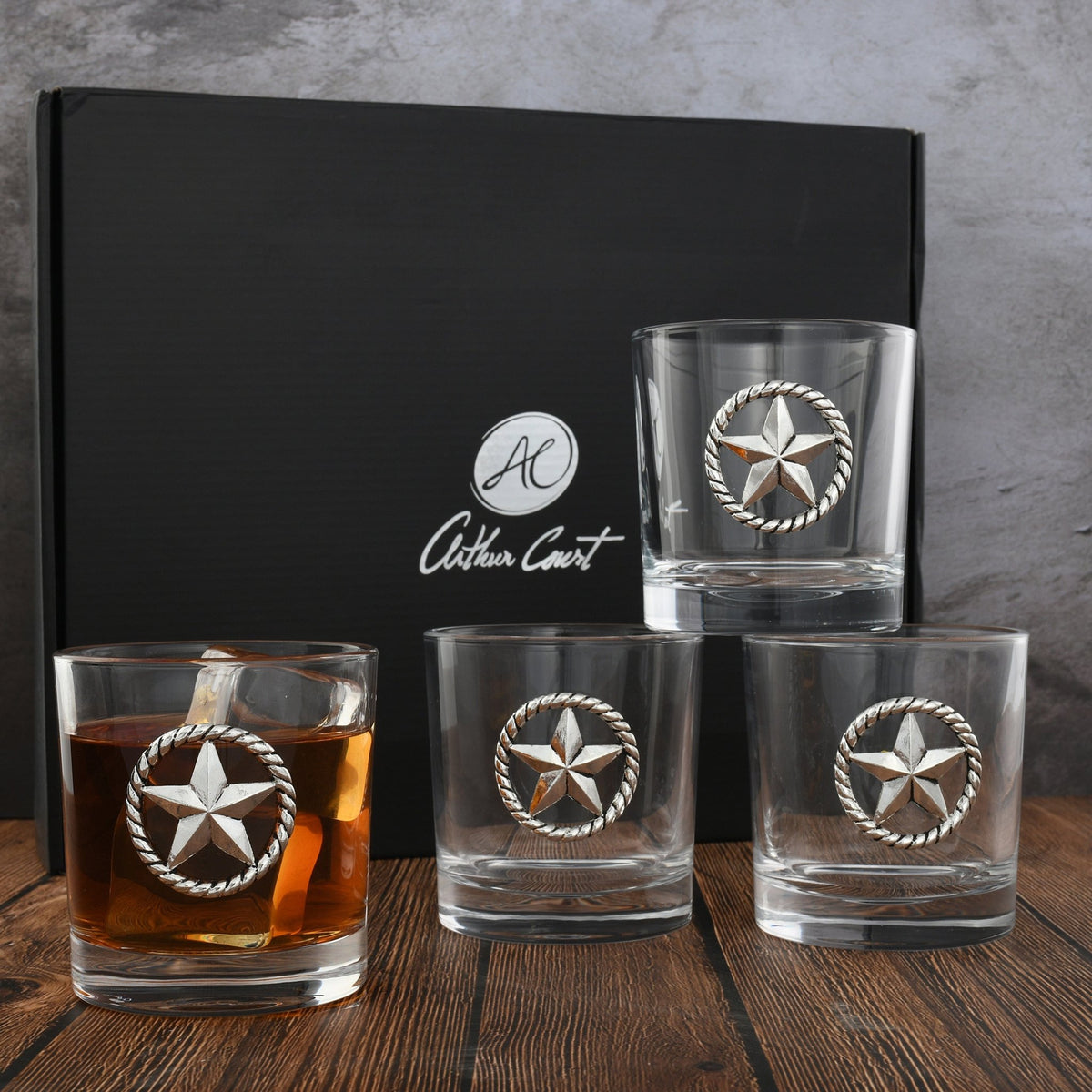 Magnolia Bar Glasses Set of 4 - themonogram manor 
