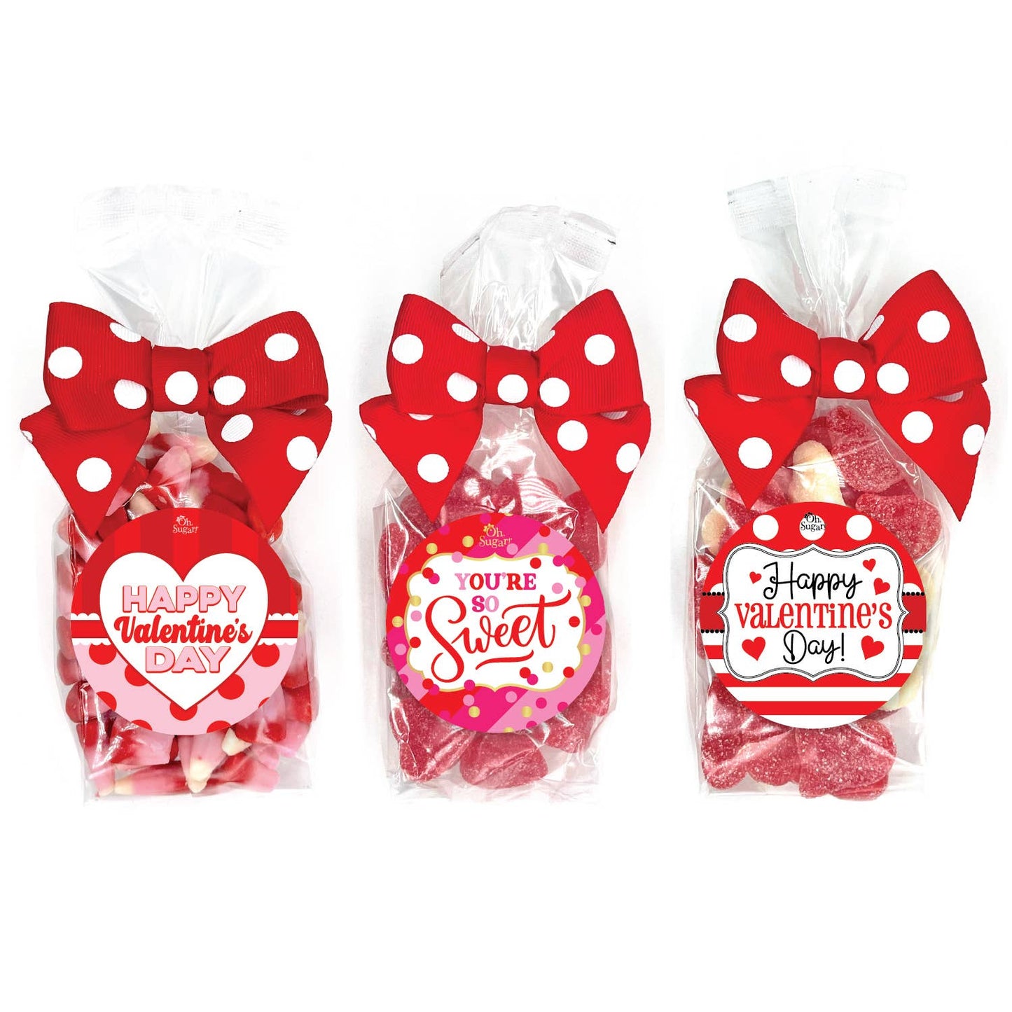 Valentine Candy Regular Treat Bags Asst 1 - themonogram manor 