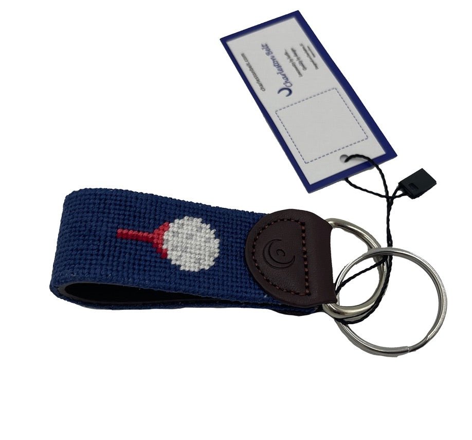 Key Fob - Golf Green Red Tee - themonogram manor 