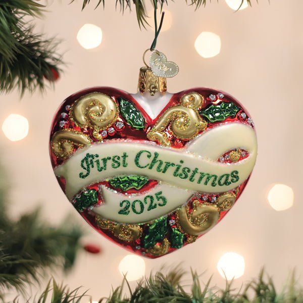 2025 First Christmas Heart Ornament - themonogram manor 