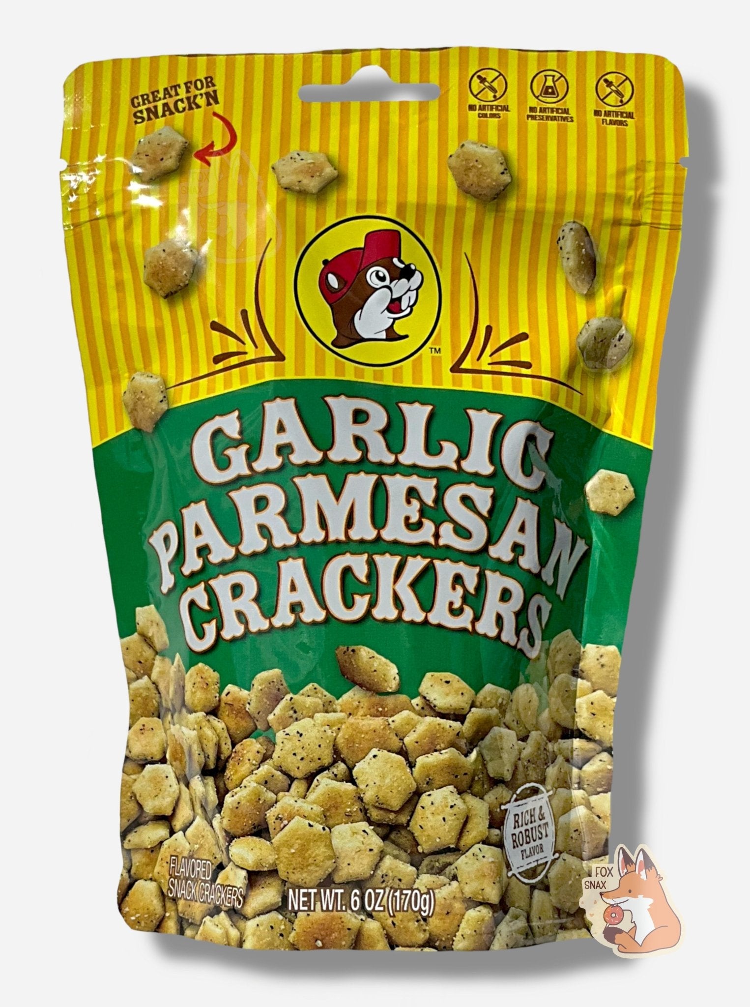 Buc - ee's Garlic Parmesan Crackers - themonogram manor 