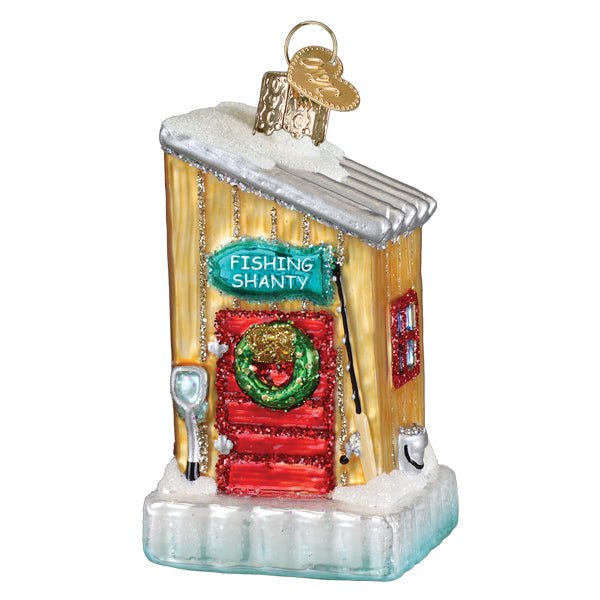 Ice Fishing Shanty Ornament - themonogram manor 
