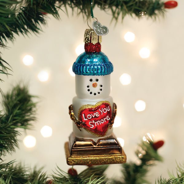Love You S'more Snowman Ornament - themonogram manor 