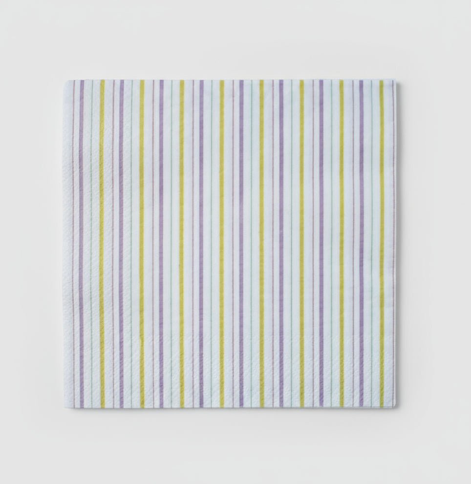 Multicolor Fine Stripes Napkins (Set of 16) - themonogram manor 