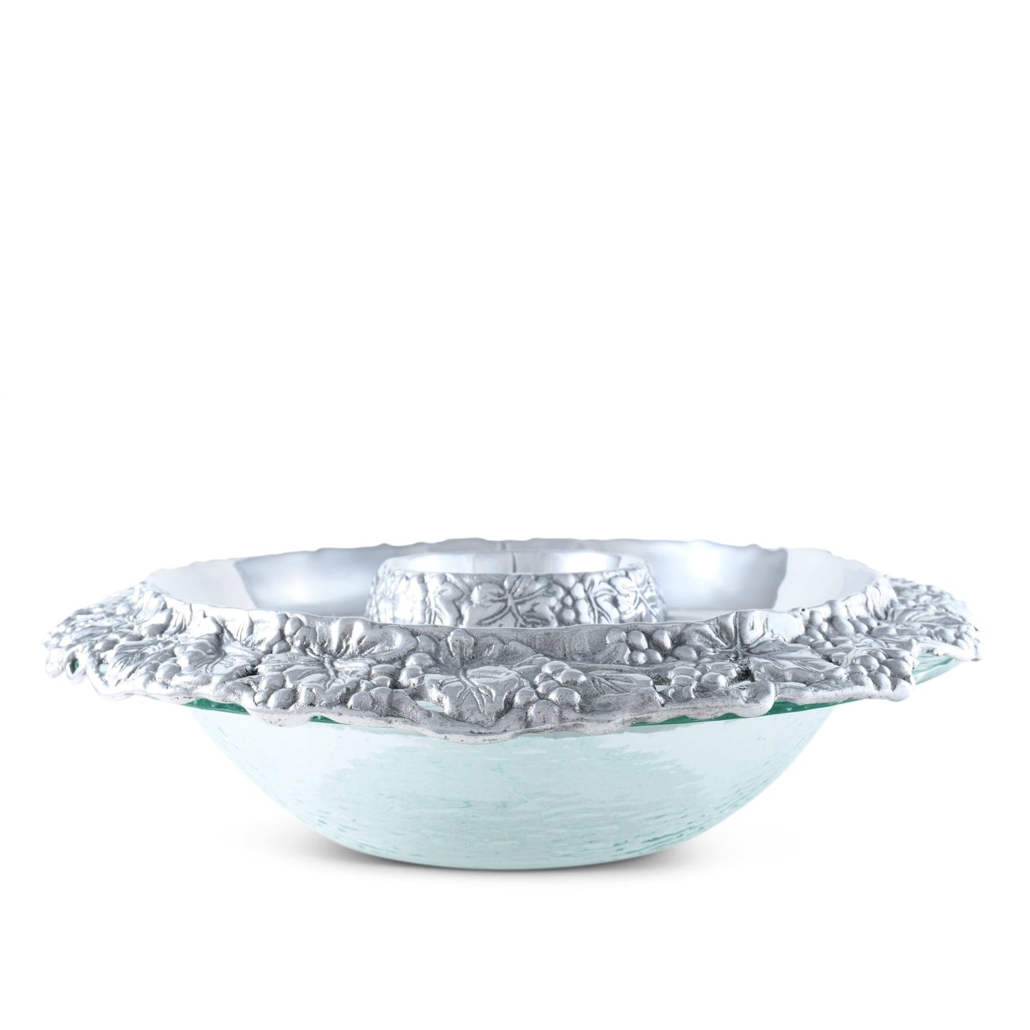 Chilling Appetizer and Seafood Serving Bowl - Grape Pattern - themonogram manor 