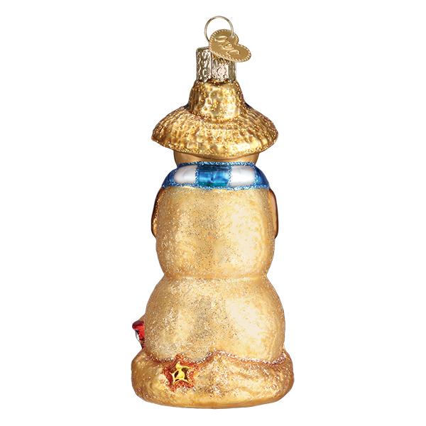 Sand Snowman Ornament - #themonogram manor #