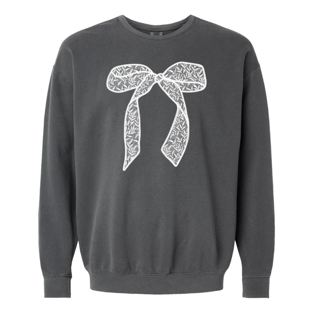 Bow 'Lace It Up' Lightweight Sweatshirt - themonogram manor 