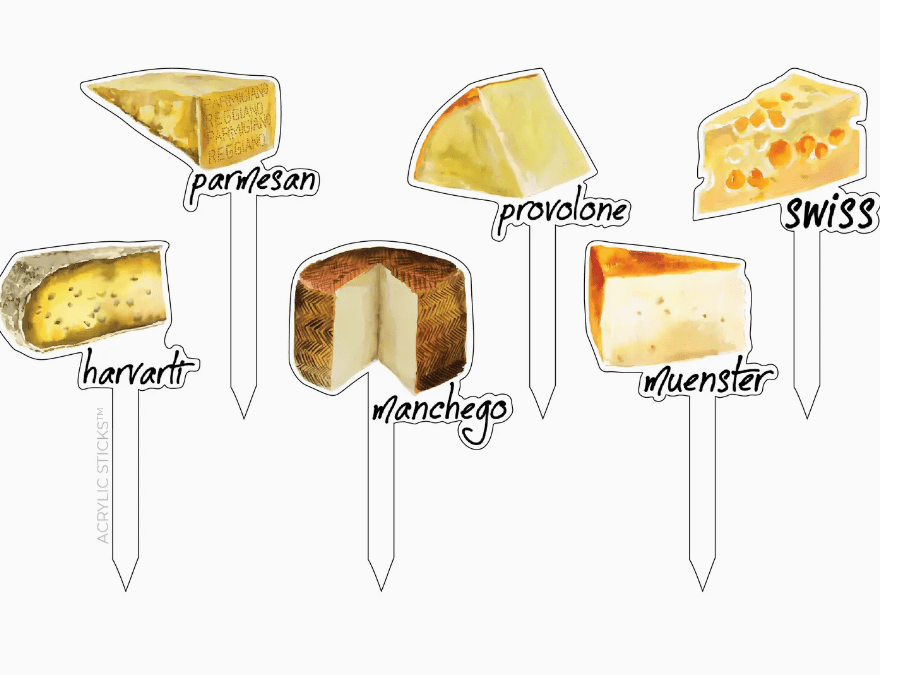 Cheese Please Fromage Acrylic Sticks Combo - themonogram manor 