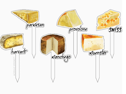 Cheese Please Fromage Acrylic Sticks Combo - themonogram manor 