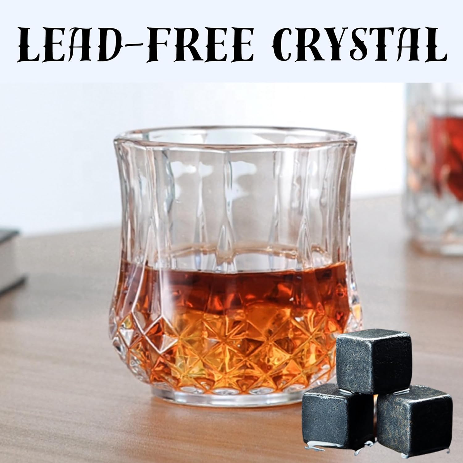 Whiskey Glasses 10oz Premium Scotch Glasses Set of 2 Old Fashioned Whiskey - themonogram manor 