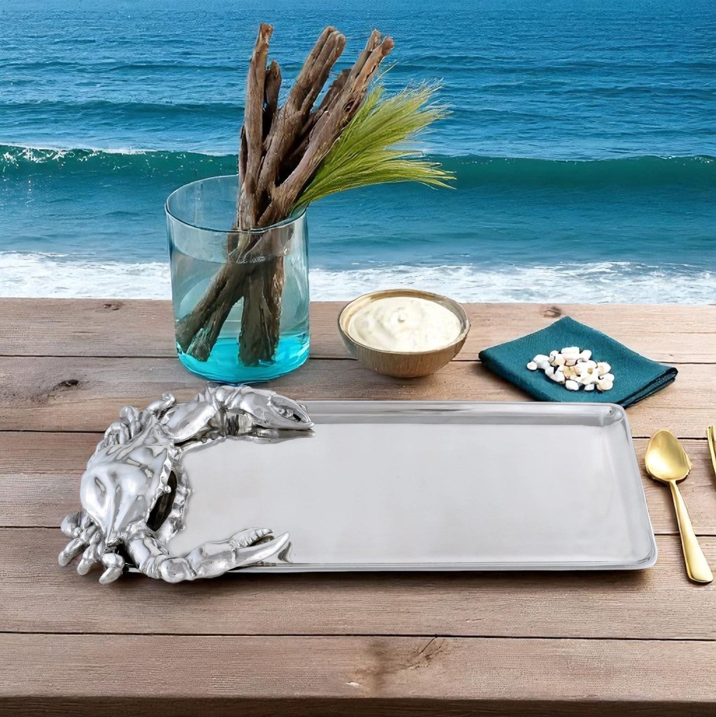 Crab Oblong Tray - themonogram manor 