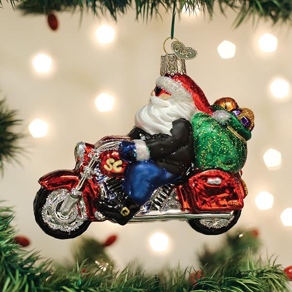 Biker Santa Ornament - themonogram manor 