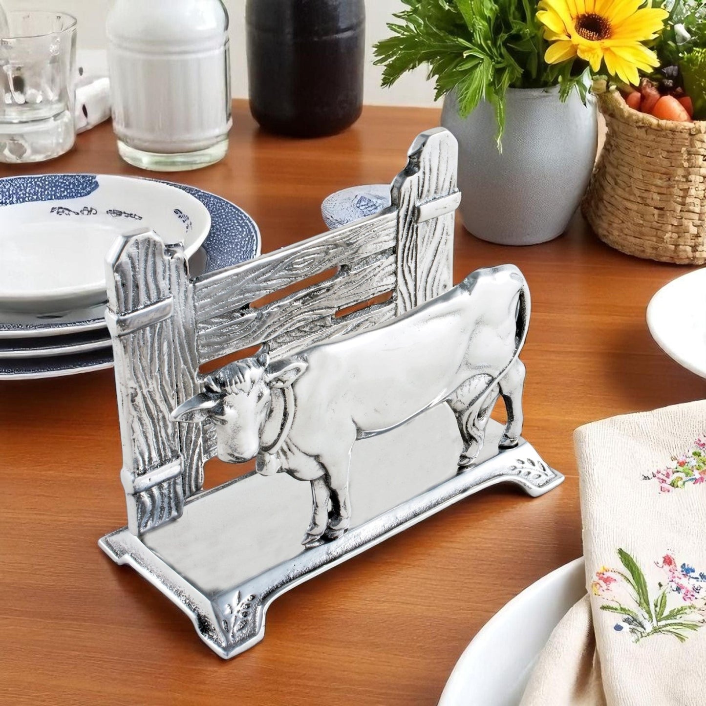 Cow Napkin Holder - themonogram manor 