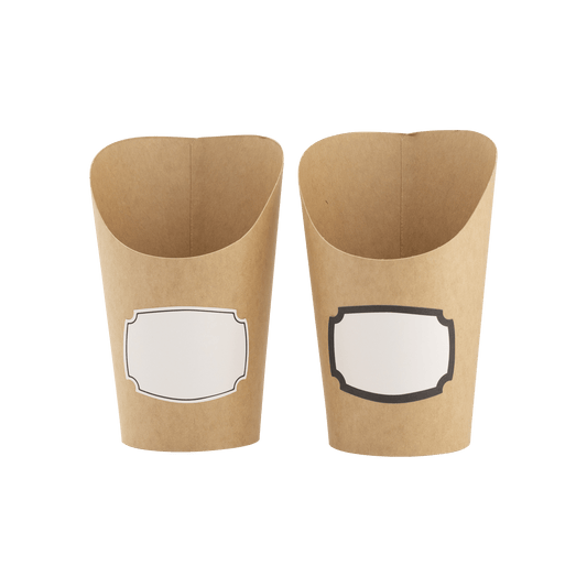 PLCC1673 - Kraft Charcuterie Cups with sticker labels (24ct) - themonogram manor 