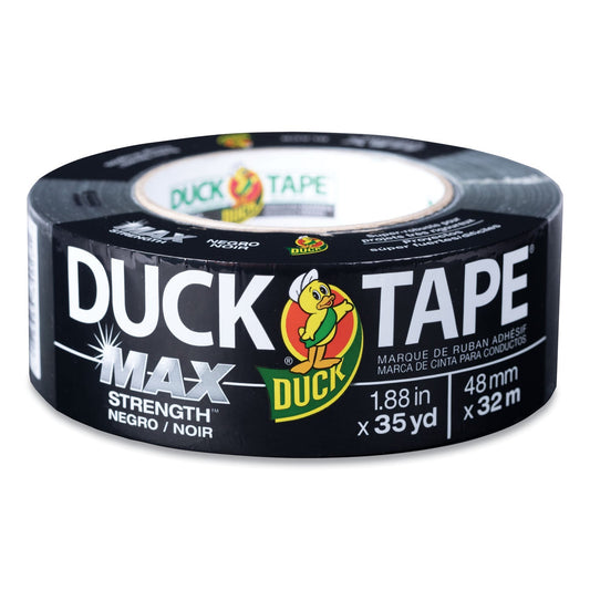 Duck MAX Duct Tape, 3" Core, 1.88" x 35 yds, Black - themonogram manor 