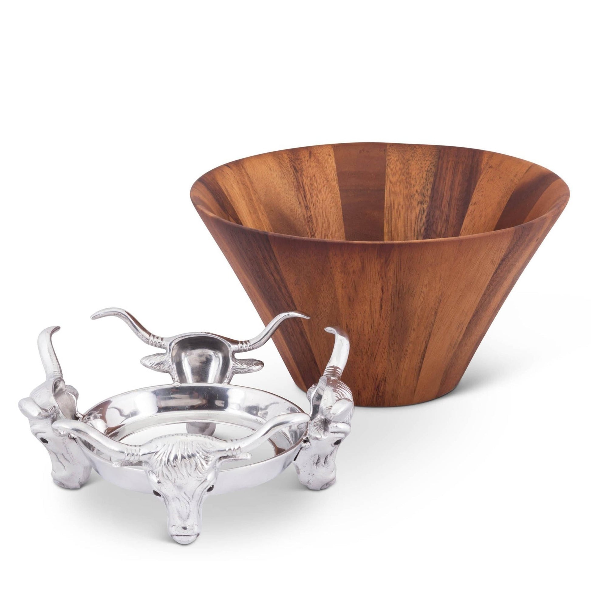 Longhorn Salad Bowl - themonogram manor 