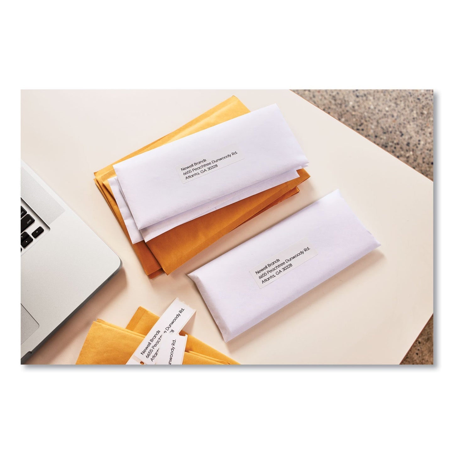 DYMO LabelWriter Address Labels, 1.12" x 3.5", White, 130 Labels/Roll, 2 Rolls/Pack - themonogram manor 
