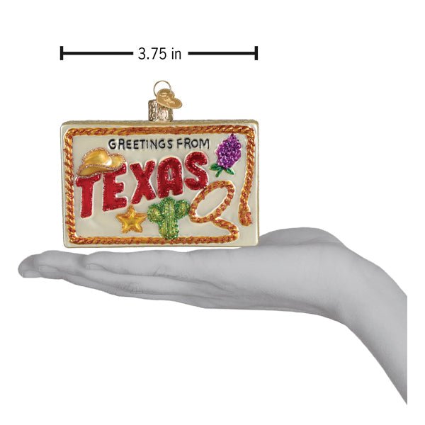 Texas Postcard Ornament - #themonogram manor #
