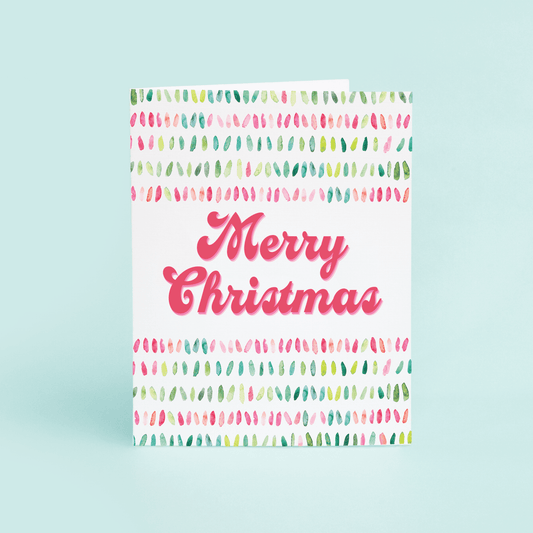 Retro Pink "Merry Christmas" - themonogram manor 