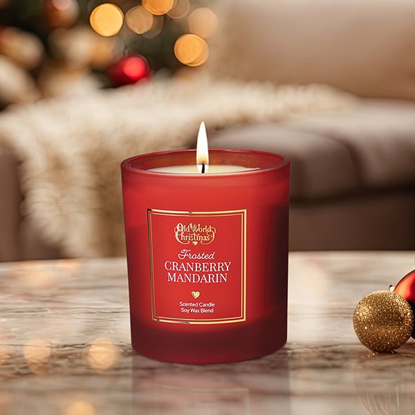 Frosted Cranberry Mandarin Candle - #themonogram manor #