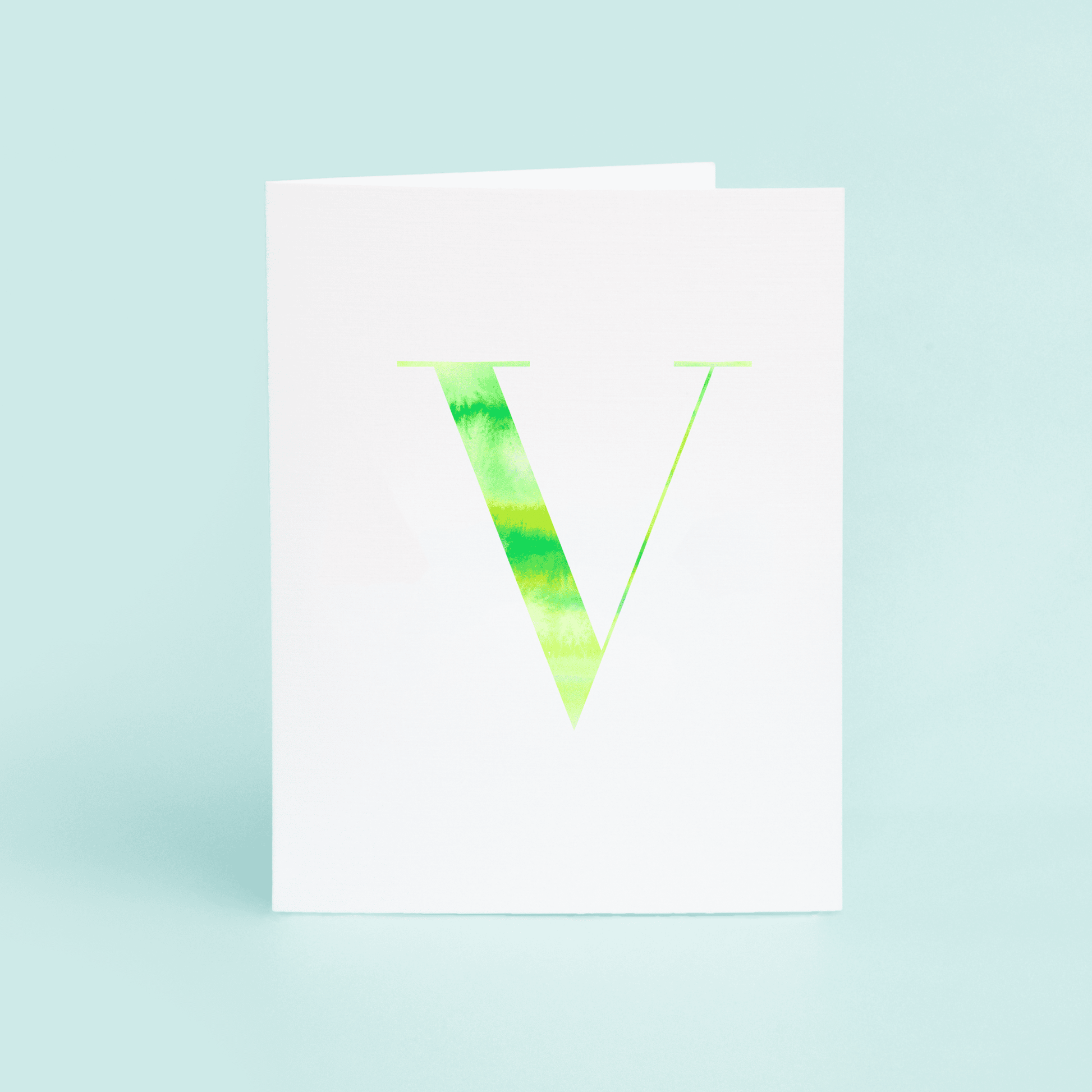 V Folded Card - themonogram manor 