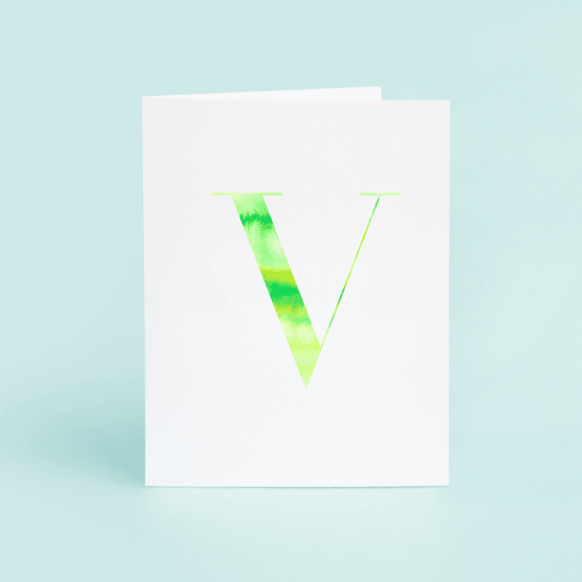 V Folded Card - themonogram manor 